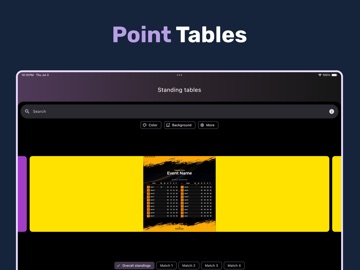 Pointcalc | Point Table Maker iPad screenshot