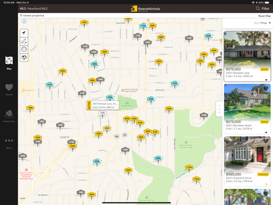 ReeceNichols Home Search iPad screenshot 1 - Lifestyle app