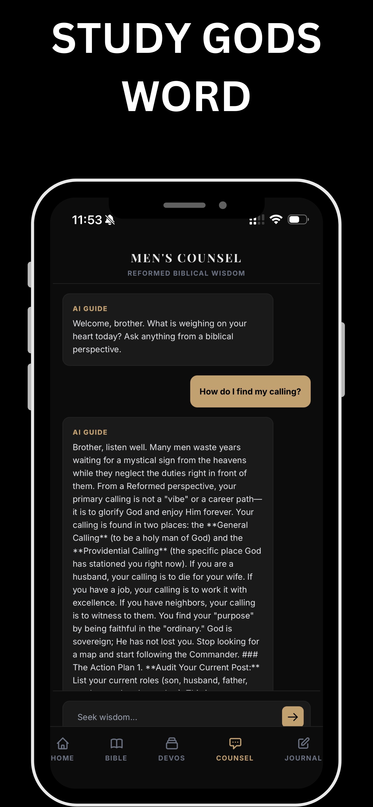 Act Like Men Bible App for Men