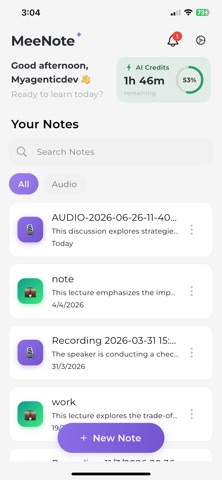 MeeNote: AI Notetaker Screenshot 1 of 7