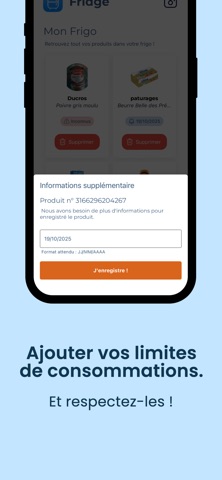 Fridge - Dates & Stock screenshot