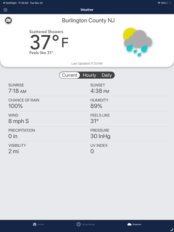 Burlington County Parks System iPad screenshot