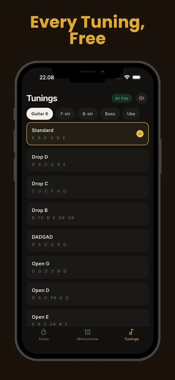 Screenshot #3 pour Accordeur Guitare: Tunify