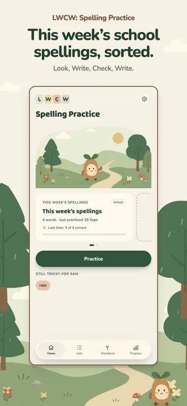 LWCW: Spelling Practice screenshot 1 of 8