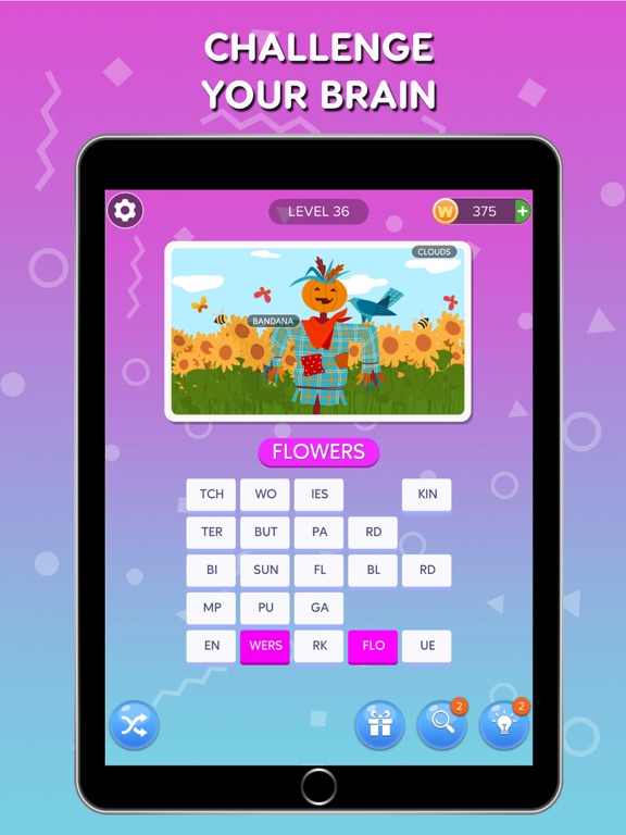 Pictoword - Word Scramble Pics iPad screenshot 2 - Games app