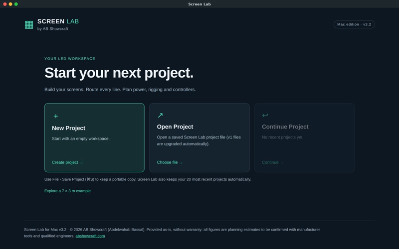 Screen Lab: LED Wall Planner screenshot 1