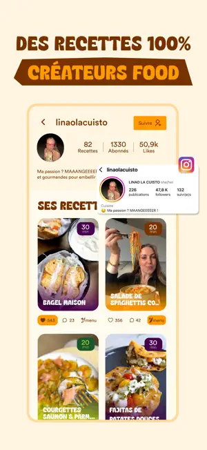 KitChef - Feed de recettes screenshot 2