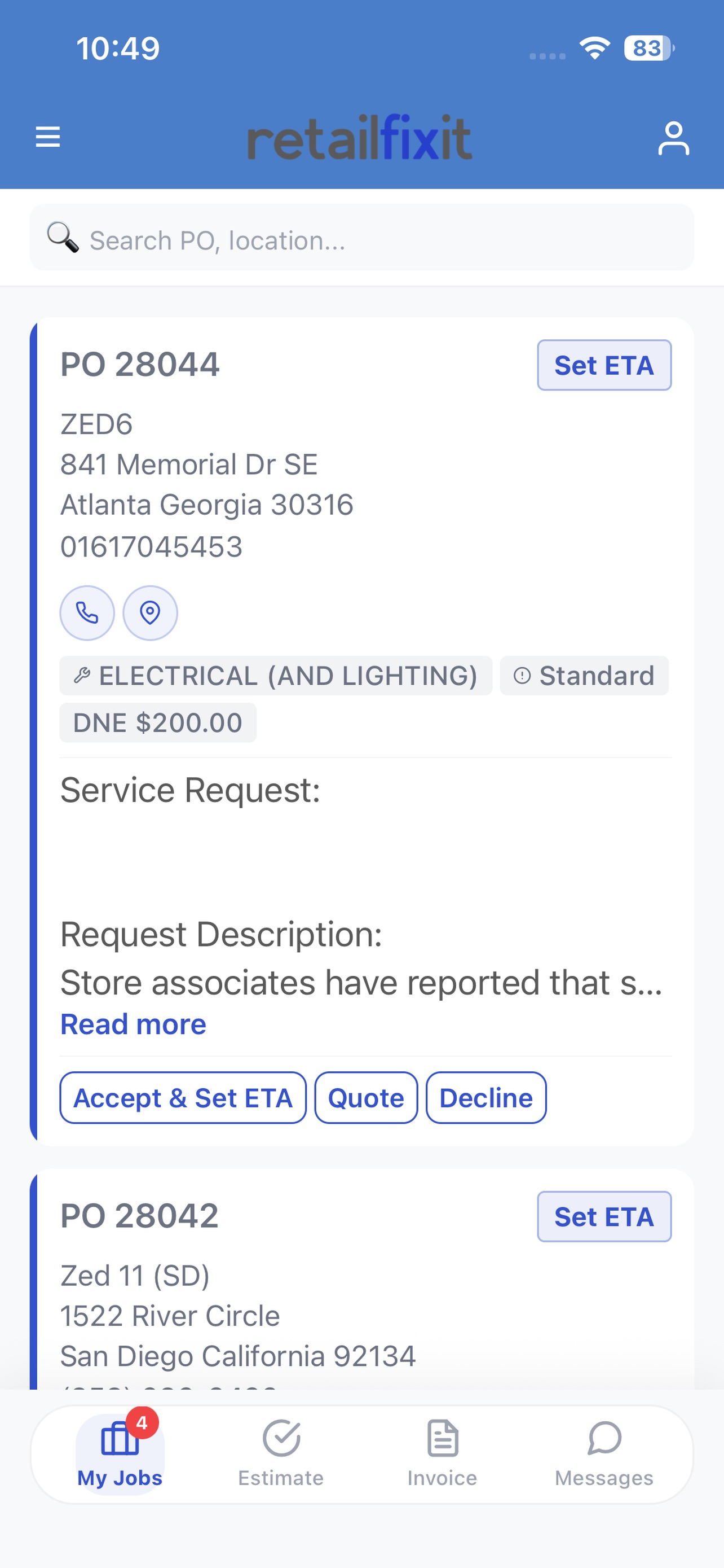 Screenshot 1 of Retail Fix It Field Pro