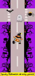 Halloween Car Games! Racing screenshot #3 for iPhone