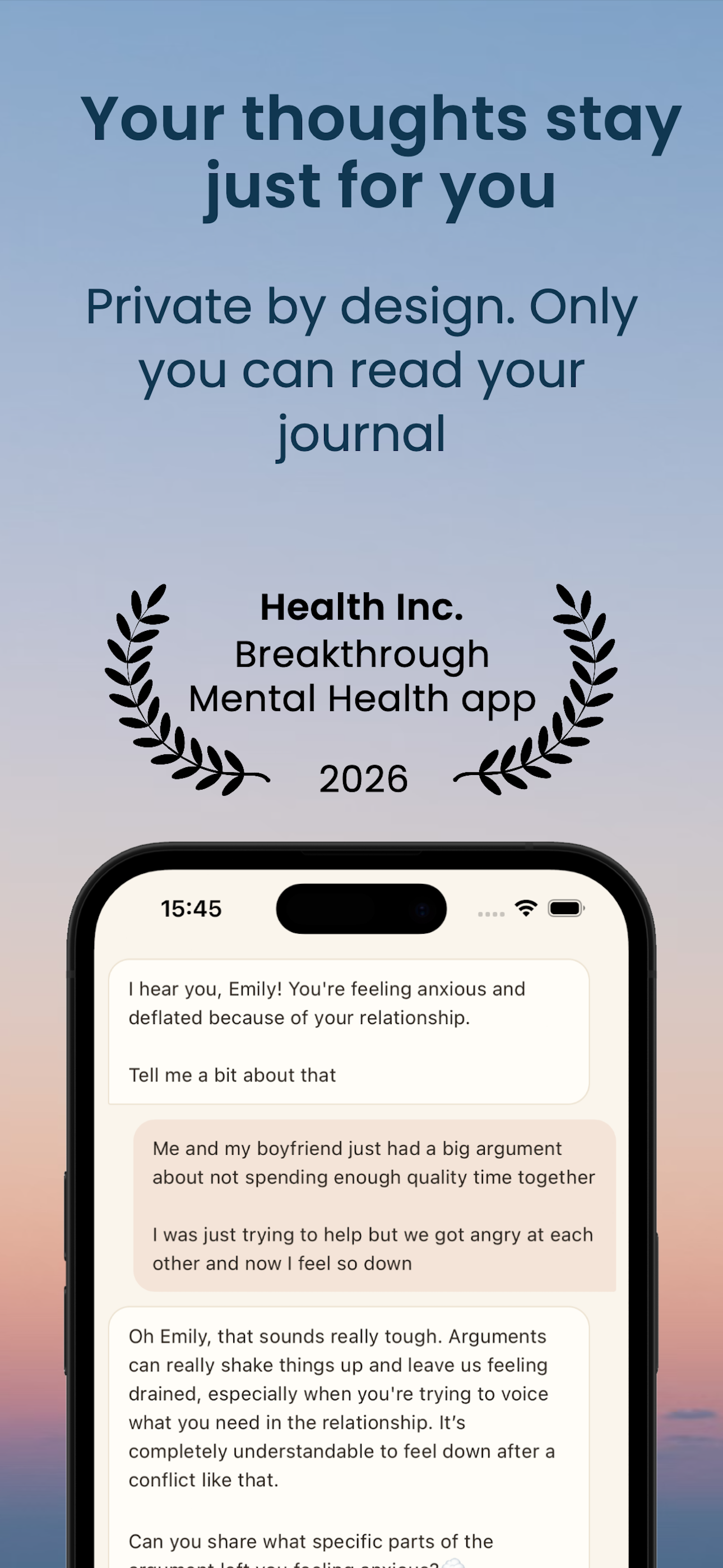 Talk it Out: AI Chat Therapy screenshot 3