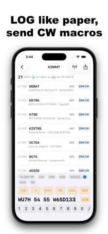SOTA Log screenshot