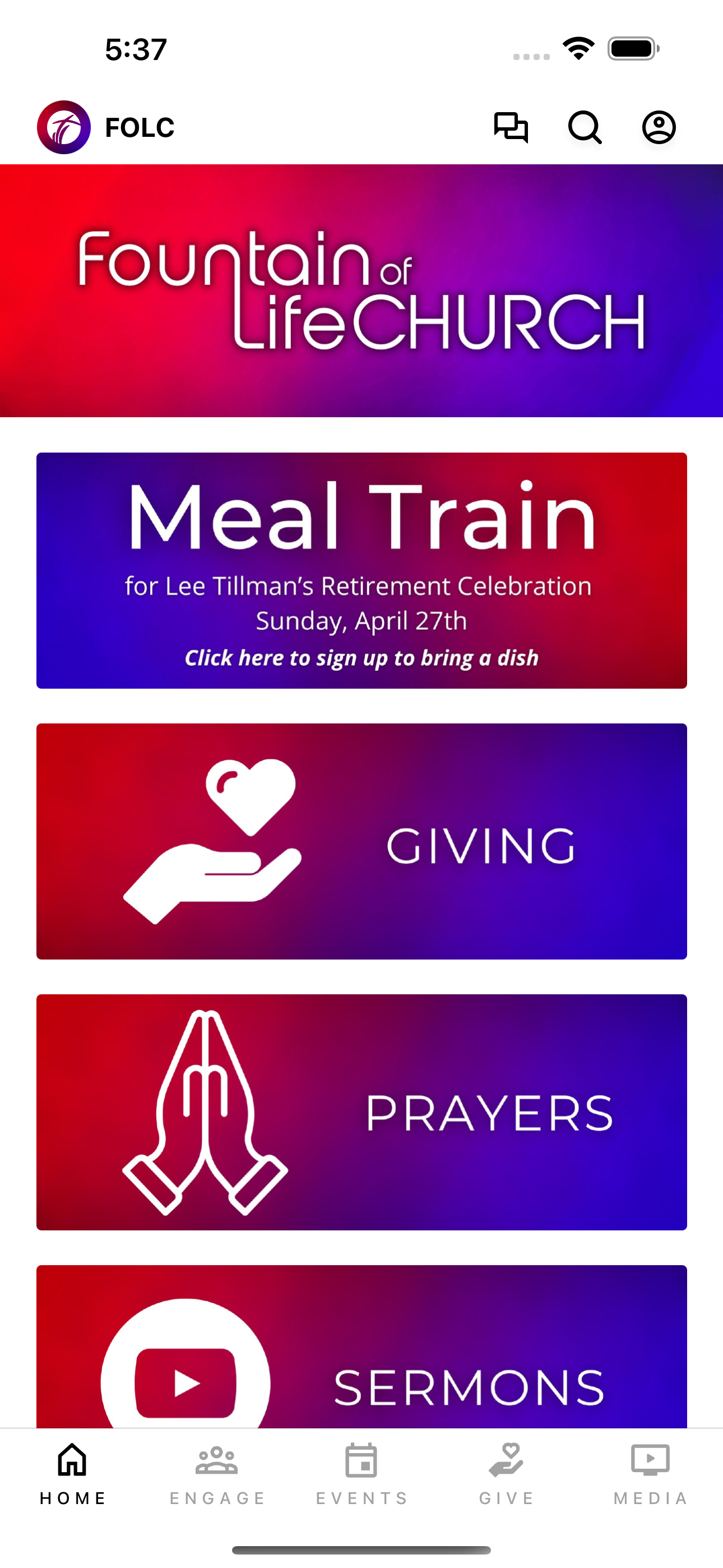Fountain of Life Church App