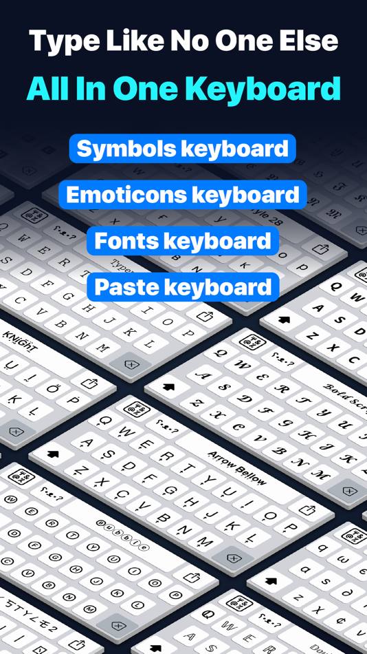 #4. All Symbol Keyboard Fonts Art (iOS) 来自: MelonSoup
