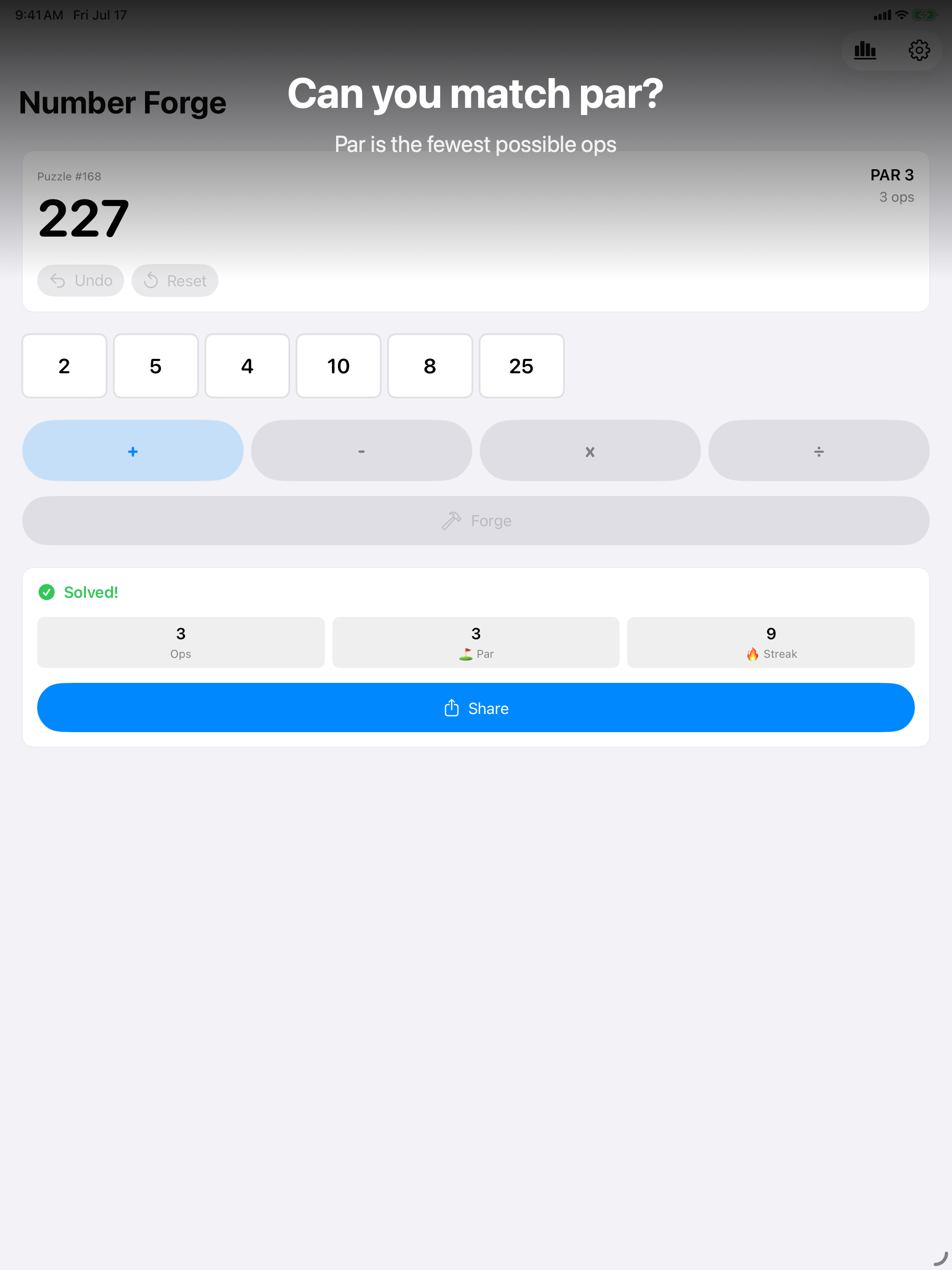 Number Forge - Daily Puzzle screenshot 7
