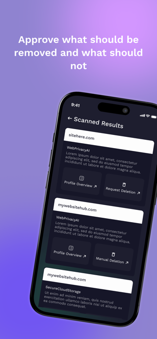 Web Privacy AI – Data Removal Screenshot 3 of 7