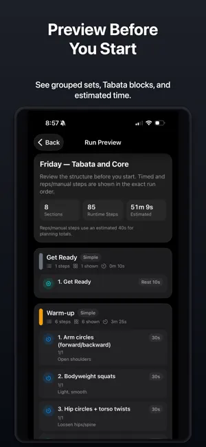 Workout Me: HIIT & Tabata screenshot 4