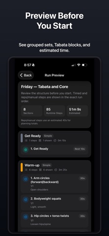 Workout Me: HIIT & Tabata Screenshot 4 of 6
