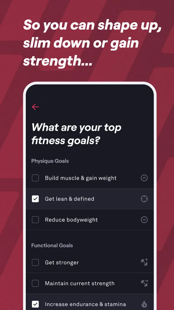 Fitbod Workout & Fitness Plans iPhone App Screenshot 7 – Gesundheit & Fitness