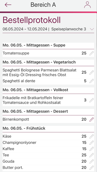 easyDine Screenshot