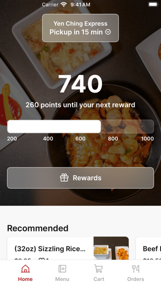 Yen Ching Express iPhone screenshot 1 - Food & Drink app