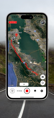 GPS Distance Measure - Trails screenshot