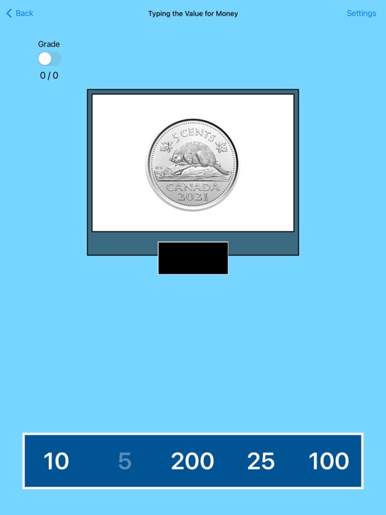 Typing Value Money CAD