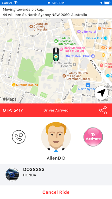 ZIPPY CAB App Screenshot