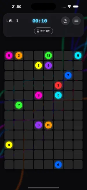 Neon Flow: Relax Puzzle iPhone App