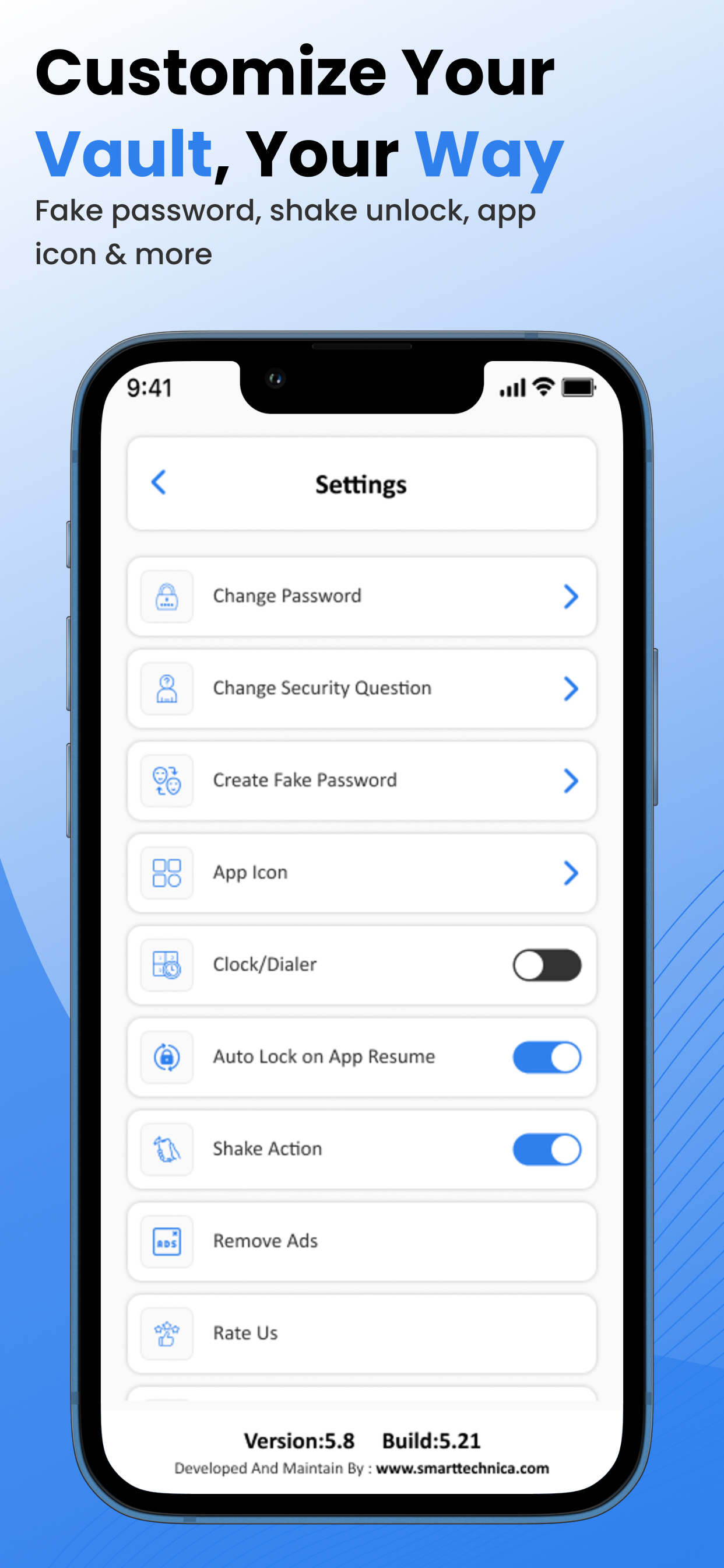 Clocky Vault Photo Video Lock