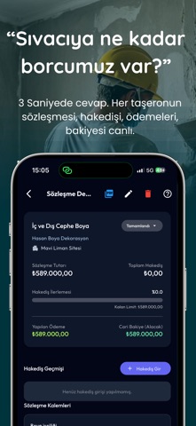 ŞantiyePro - İnşaat Muhasebesi iPhone screenshot