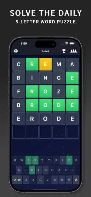 Nova - Daily Word Puzzle screenshot 1