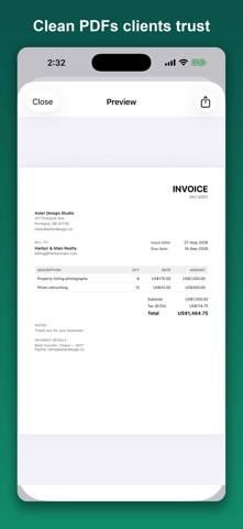 FairInvoice: Invoice Maker App Screenshot 3 of 5