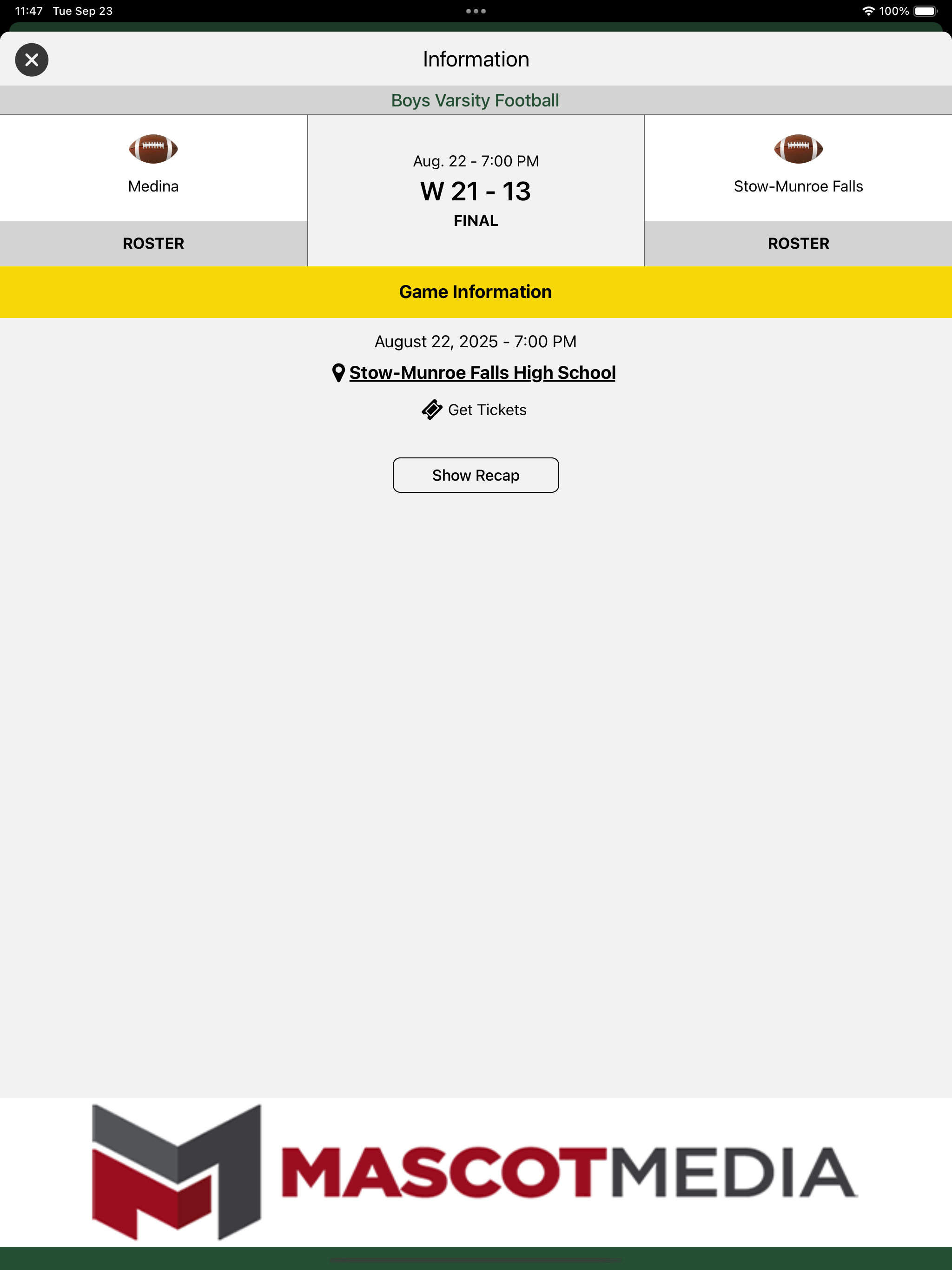 Medina Athletics screenshot 13