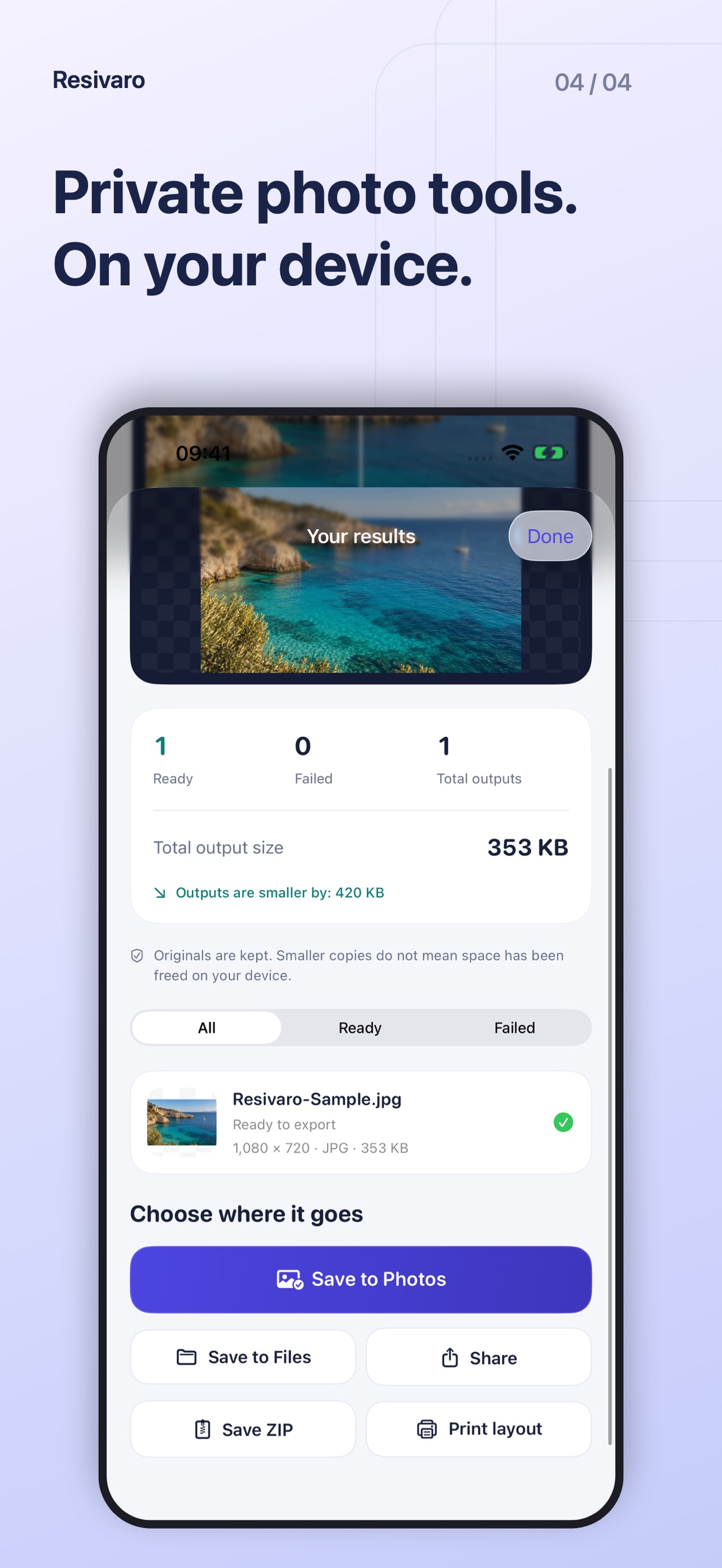 Screenshot 4 of Resivaro: Photo Resizer