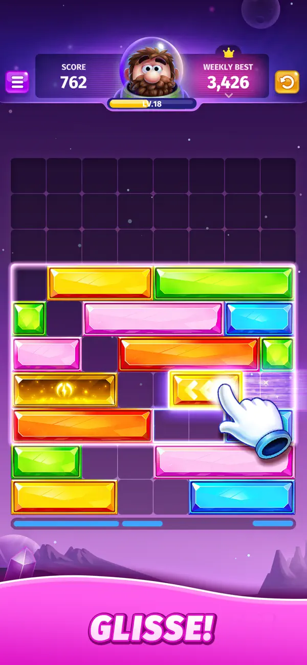 Screenshot #2 pour Jewel Sliding - Jeux de Puzzle