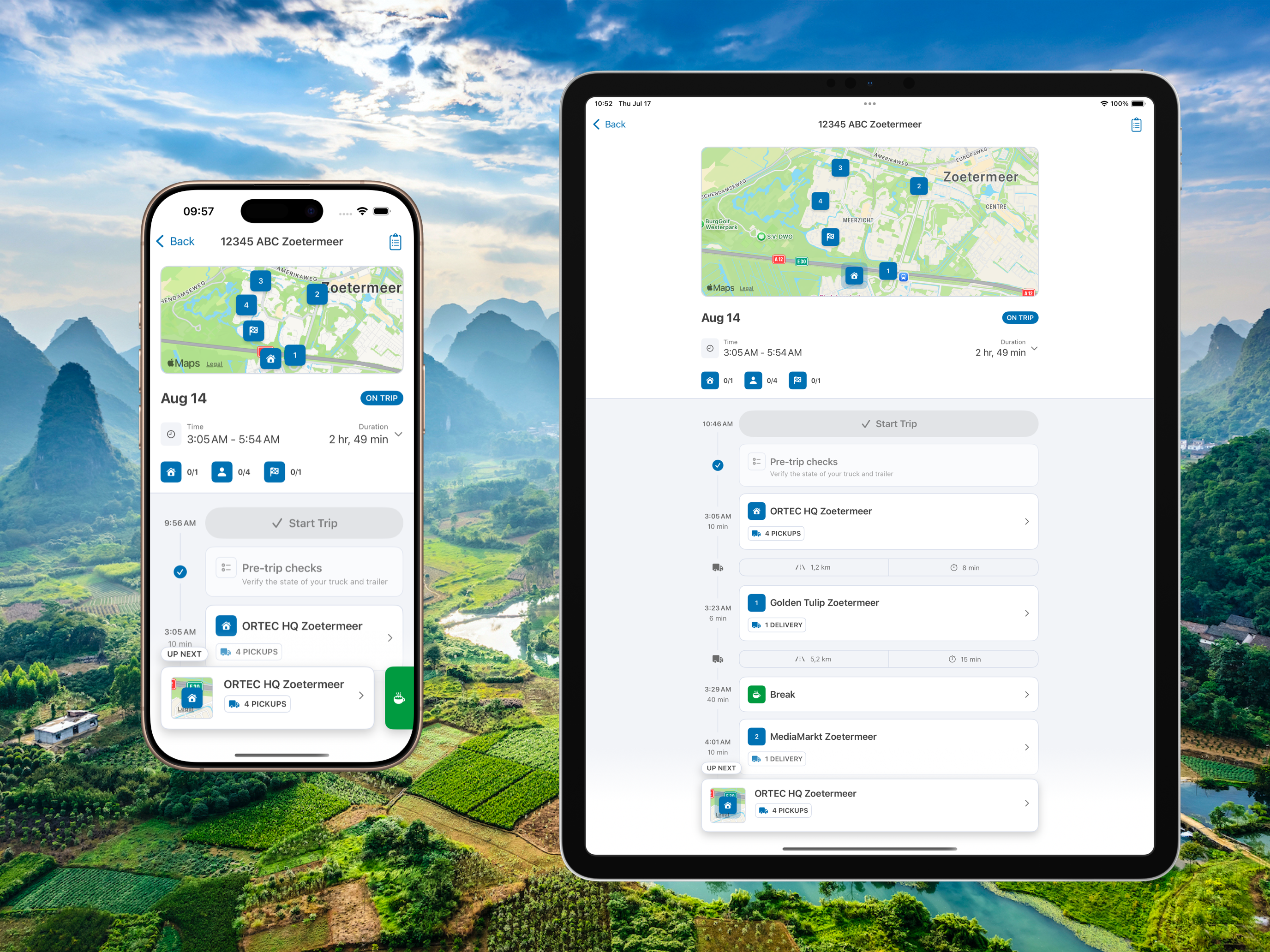 ORTEC Driver App
