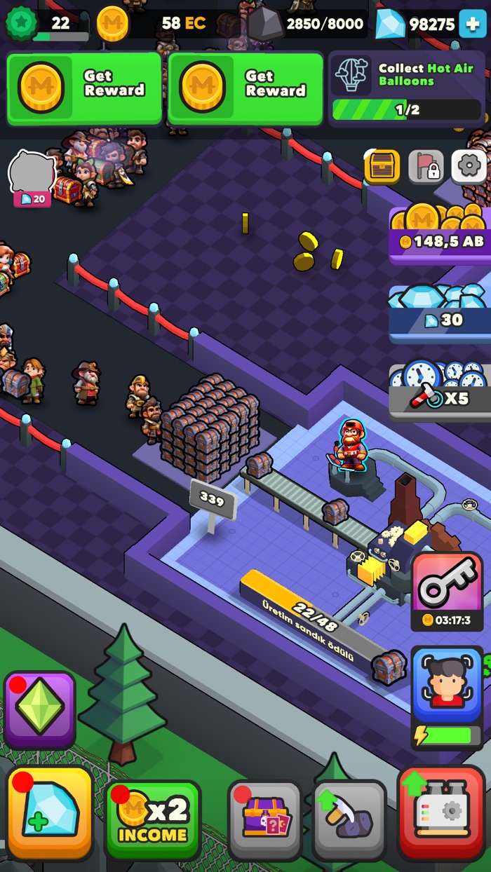 Idle Chest Factory Clicker