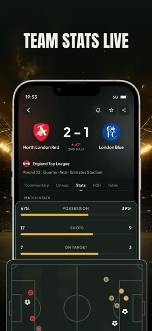 Football Live Scores & Stats iPhone screenshot 5