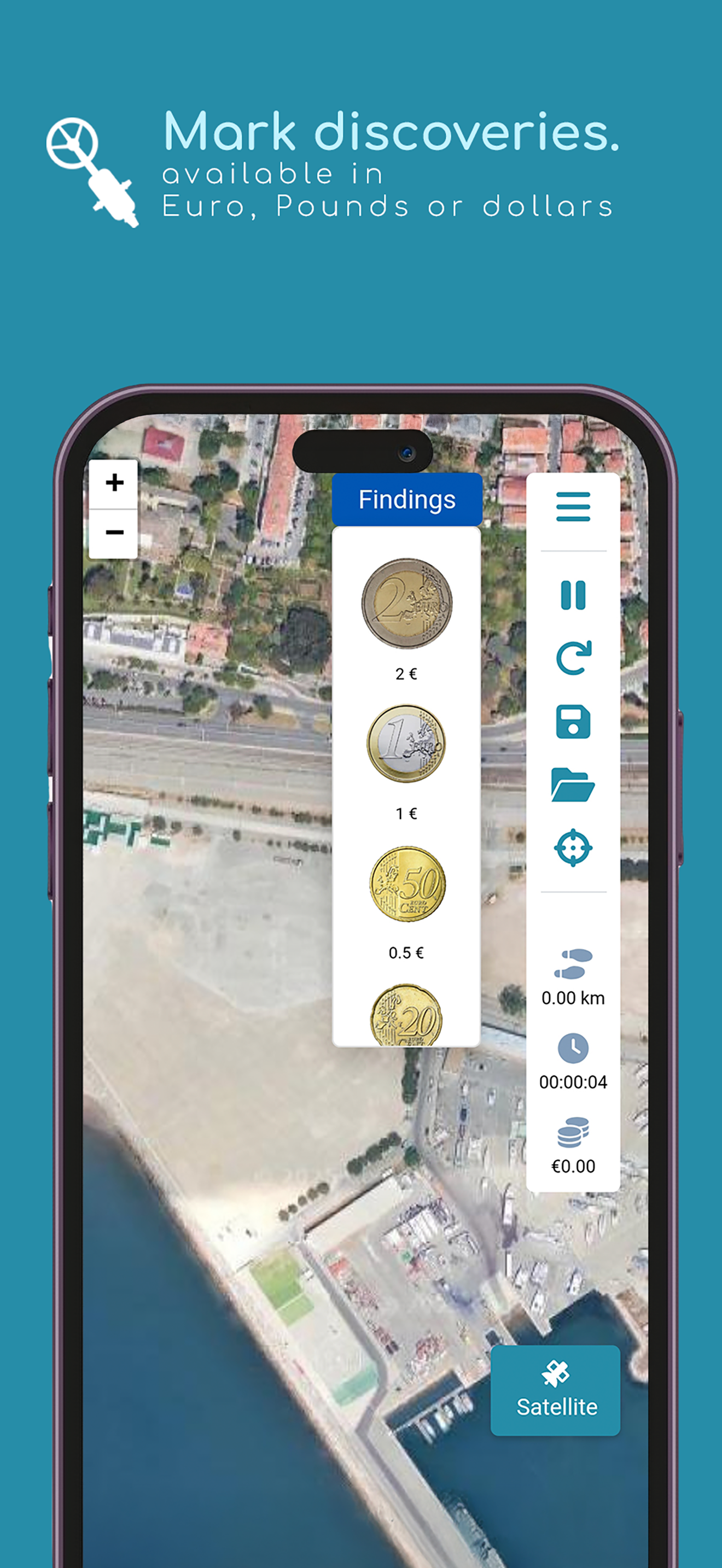 Metal Detector Map Tracker