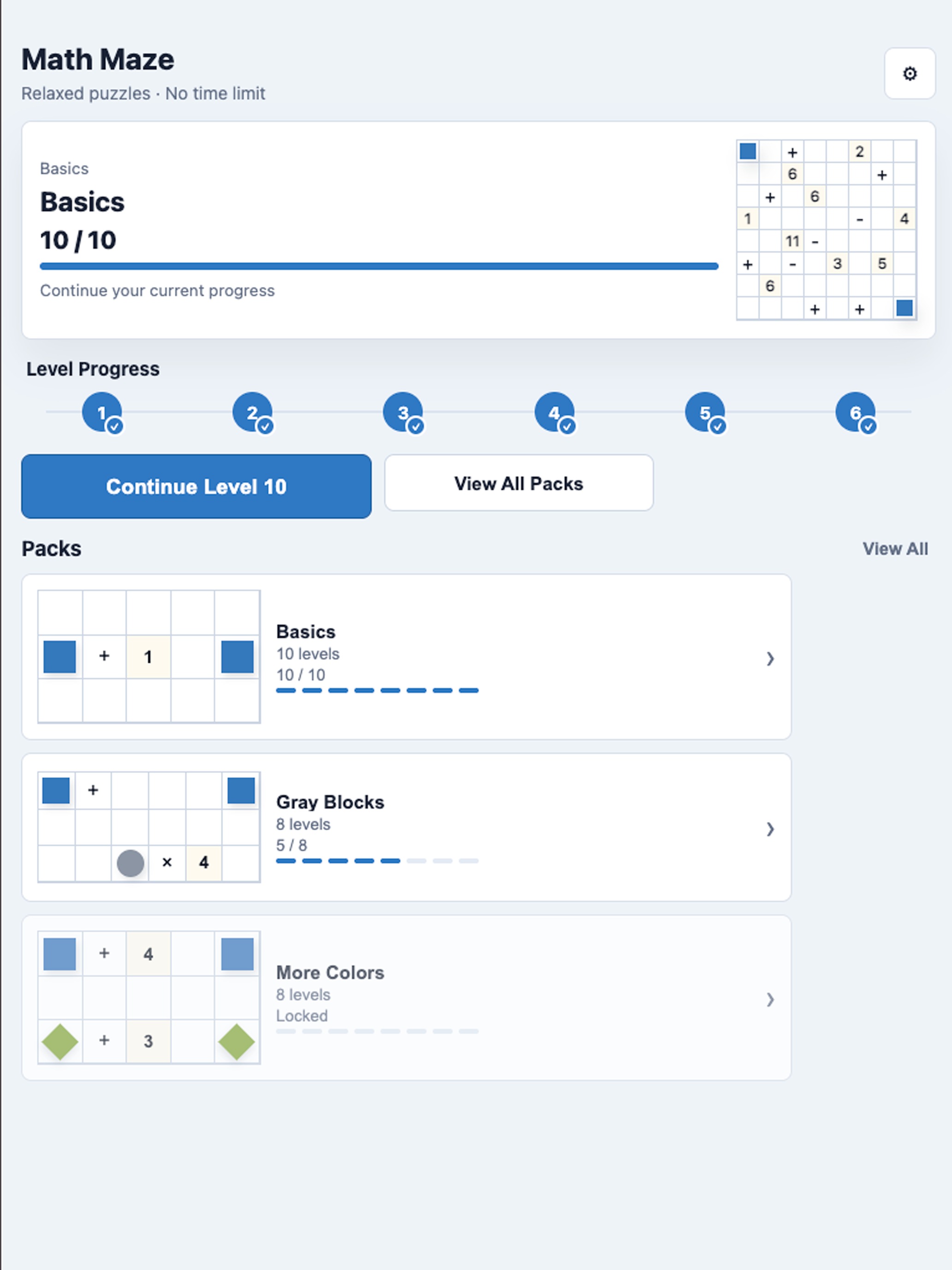 Math Maze: Line Puzzle