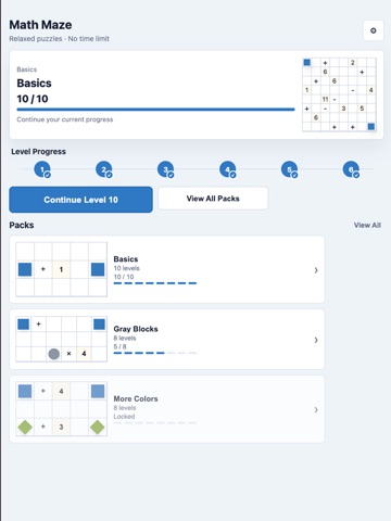 Math Maze: Line Puzzle iPad screenshot