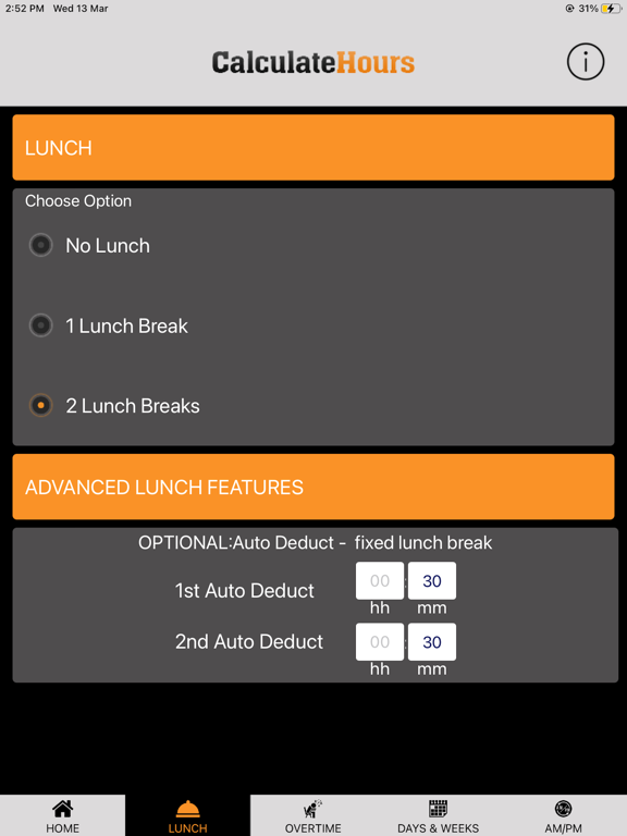 Screenshot #6 pour Time Card Calculator-Timeclock