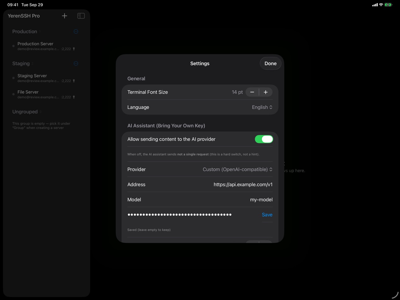 Screenshot 11 of YerenSSH Pro