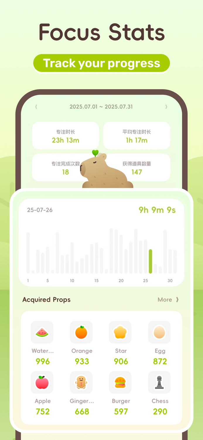 Capybara Focus·Pomodoro Timer