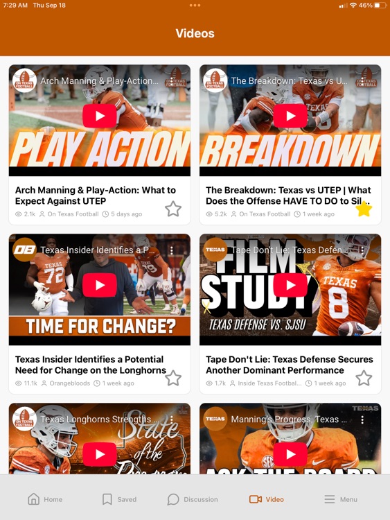 Longhorns Football News