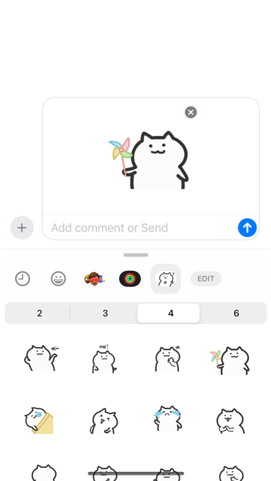 Cheesy Cat Sticker Screenshot