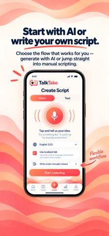 TalkTake: AI Teleprompter screenshot 2