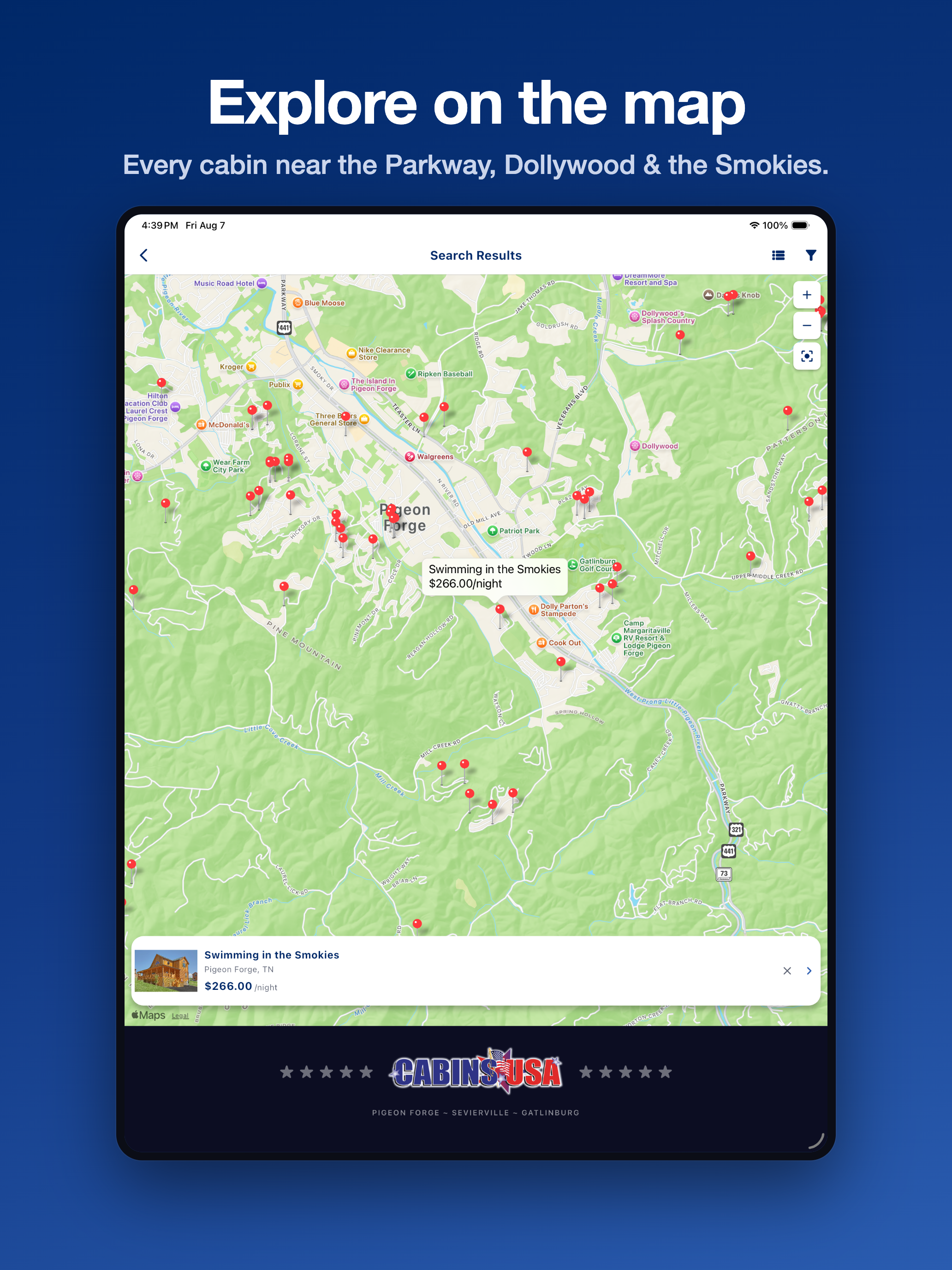 Cabins USA Guest App screenshot 12