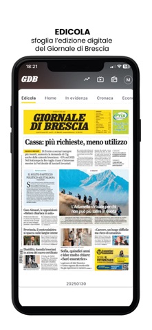 Giornale di Brescia GDB iPhone screenshot