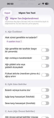MigrenTakip+ Screenshot 4 of 7